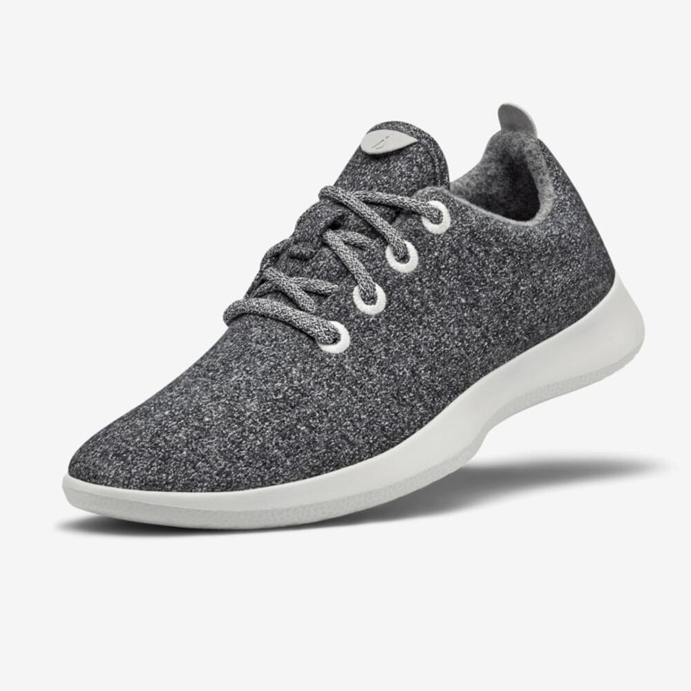 Allbirds Heathered Grey Wool Runners Lace Up Athletic Shoes Size 9